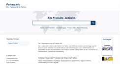 Desktop Screenshot of farben.info