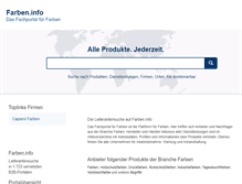 Tablet Screenshot of farben.info
